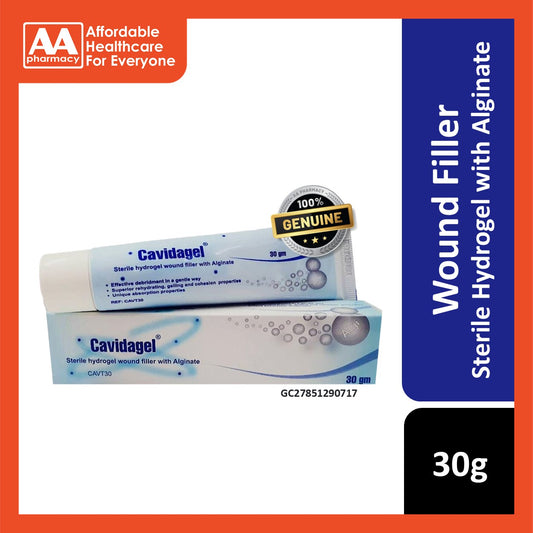 Cavidagel Sterile Hydrogel Wound Filler With Alginate 30g