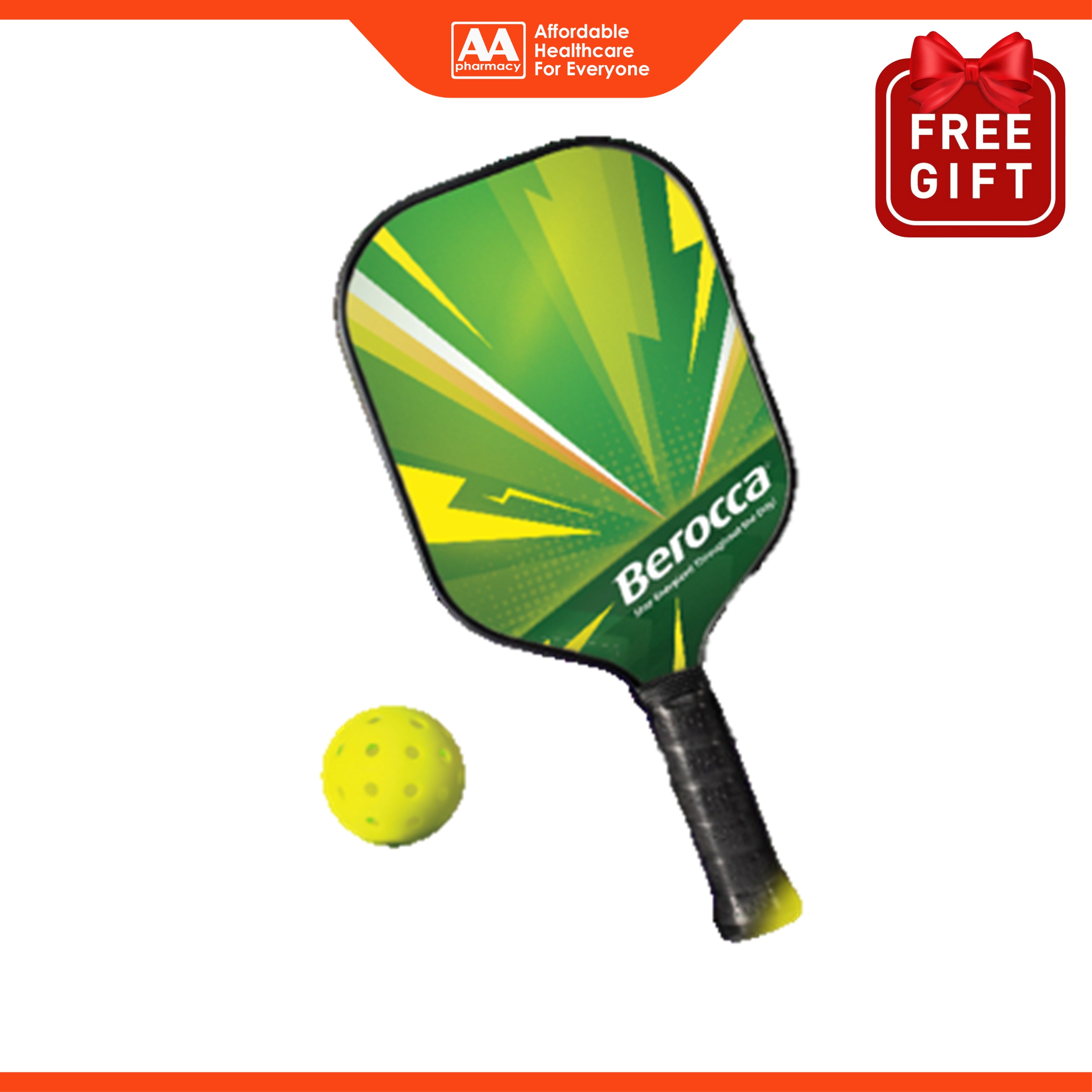 [NOT FOR SALE] AA FG: Berocca Pickleball Paddle 1's