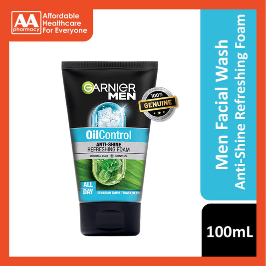 Garnier Men Oil Control Anti-Shine Refreshing Foam 100 mL