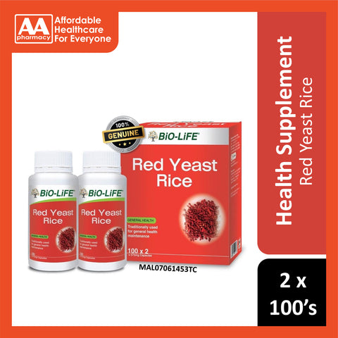 Bio-Life Red Yeast Rice Capsule 2x100's