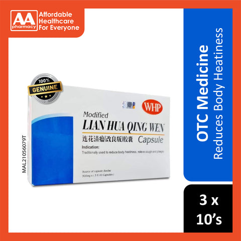 WHP Modified Lian Hua Qing Wen 500mg Capsule 3x10's