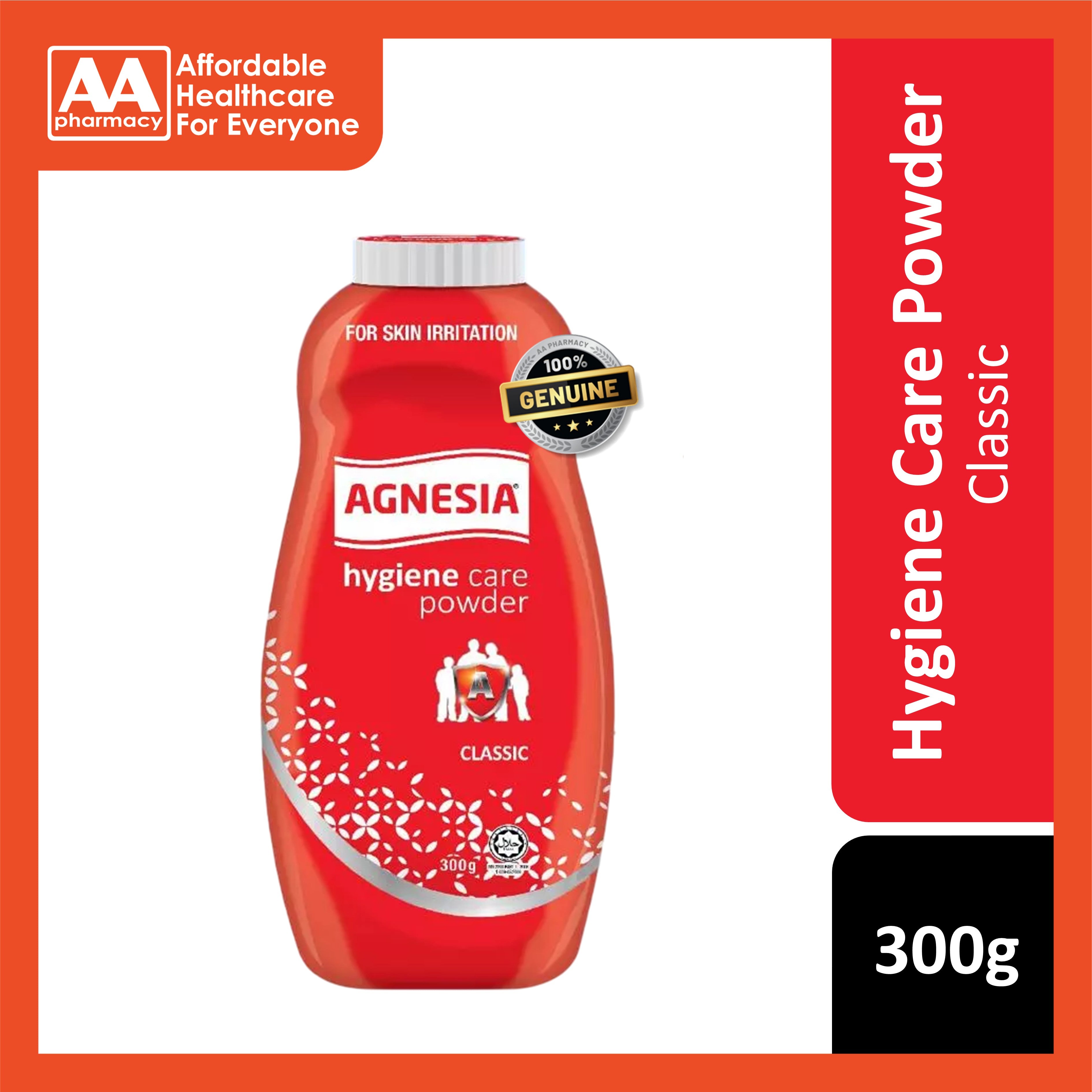 Agnesia Hygiene Care Powder (Classic) 300g - For Skin Irritation