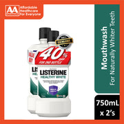Listerine Mouthwash - Healthy White 750mLx2's [Twinpack]