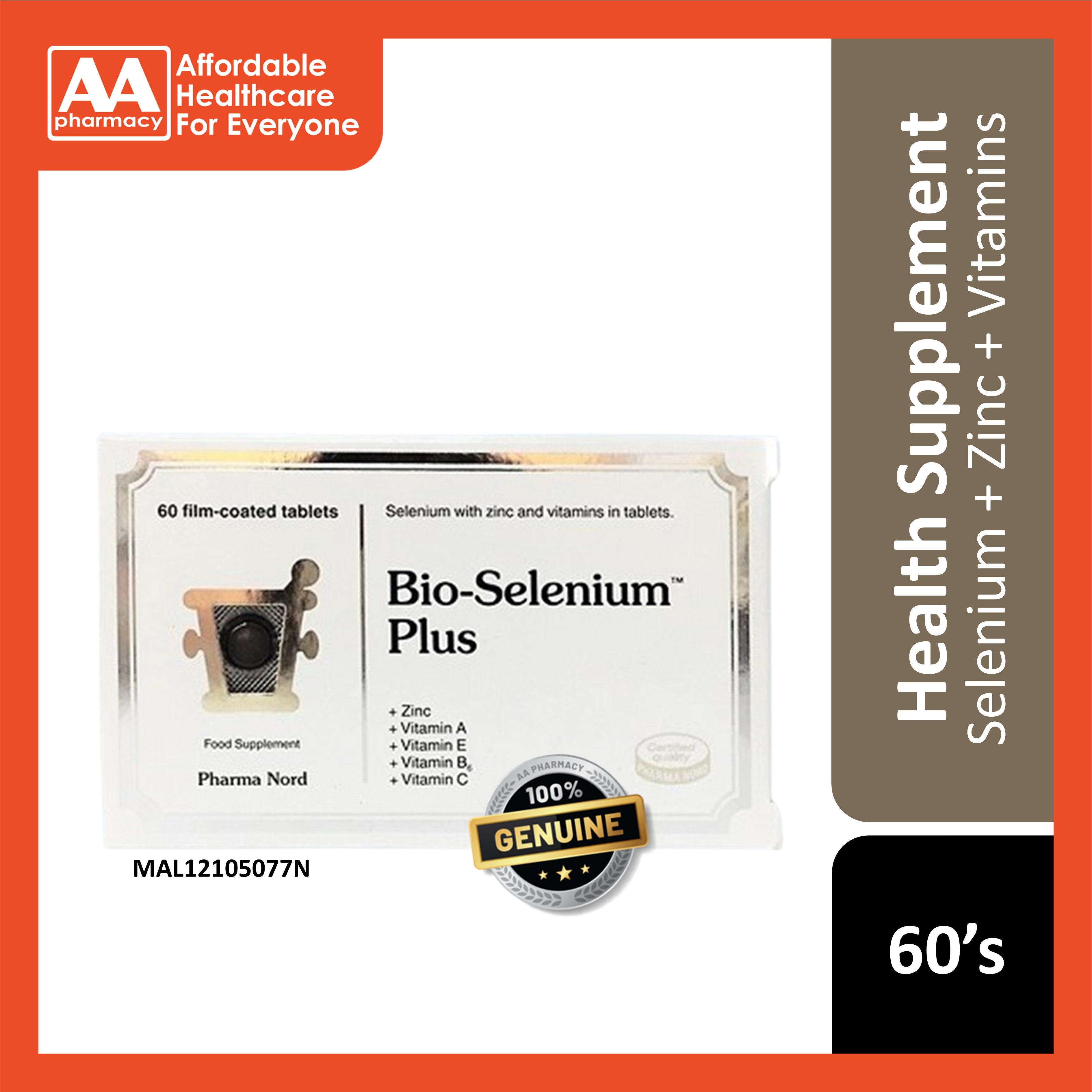 Pharma Nord Bio-Selenium Plus Film-Coated Tablets 60's – AA Pharmacy