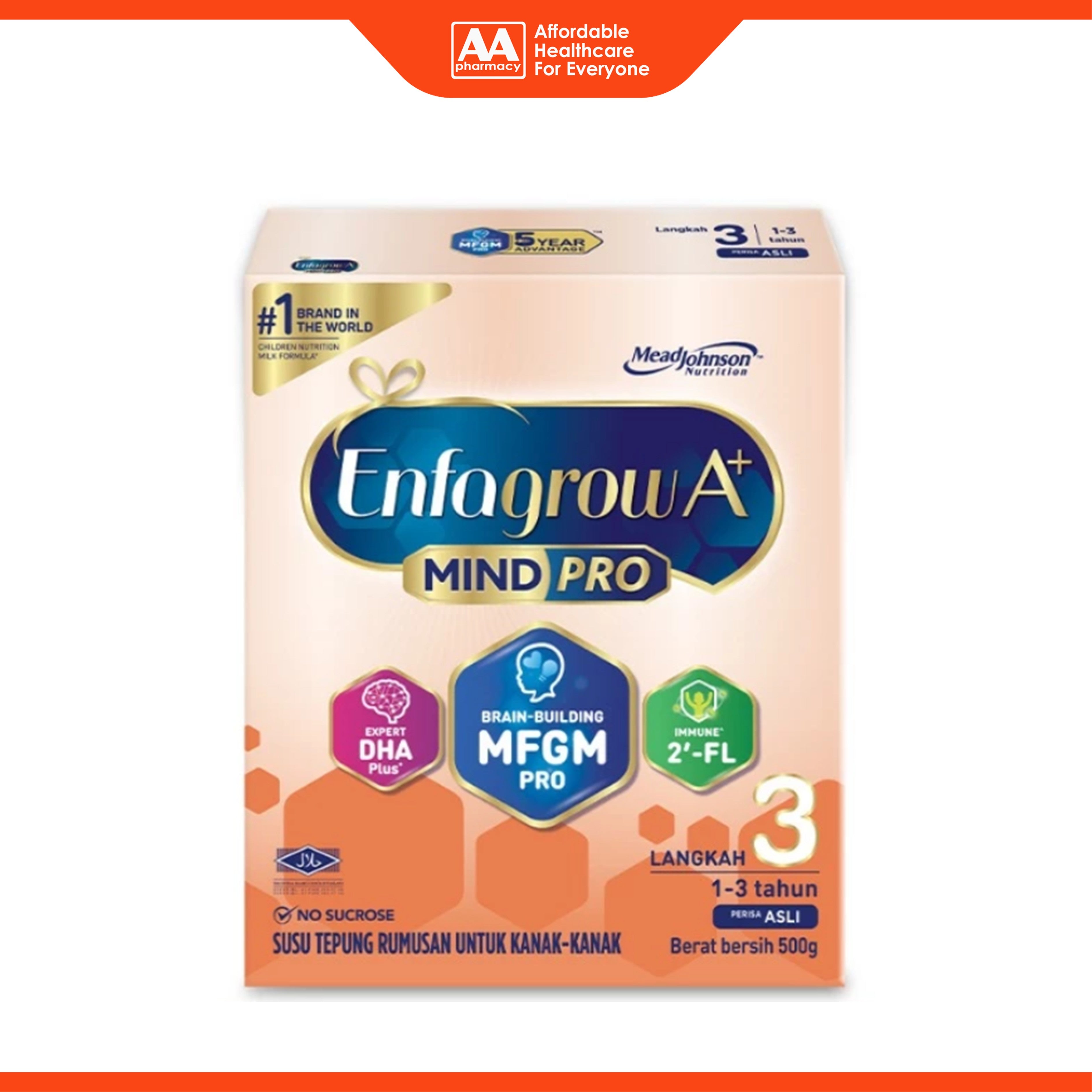 Enfagrow A+ MindPro Step 3 (Original Flavour) 500g (For Children 1-3 Years)