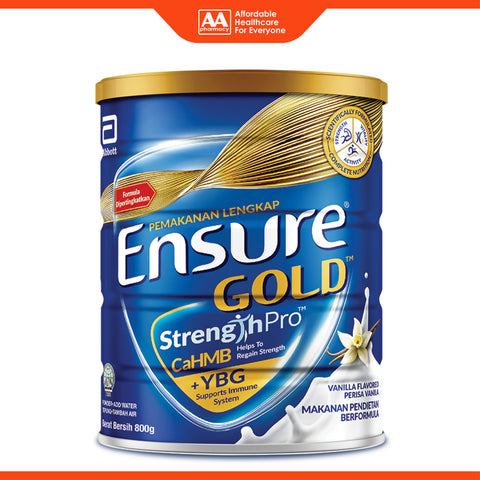 Abbott Ensure Gold StrengthPro Complete Nutrition Drink 800g (Vanilla Flavour)