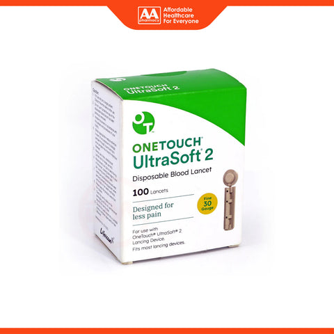 OneTouch UltraSoft 2 Lancet (Fine, 30G) 100's