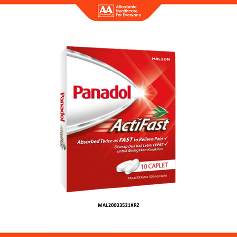 Panadol ActiFast 500mg Caplet 10's