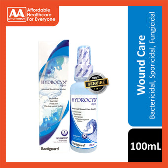 Hydrosyn Hydrocyn Aqua Advanced Wound Care Solution (Spray Bottle Mist) 100mL ...