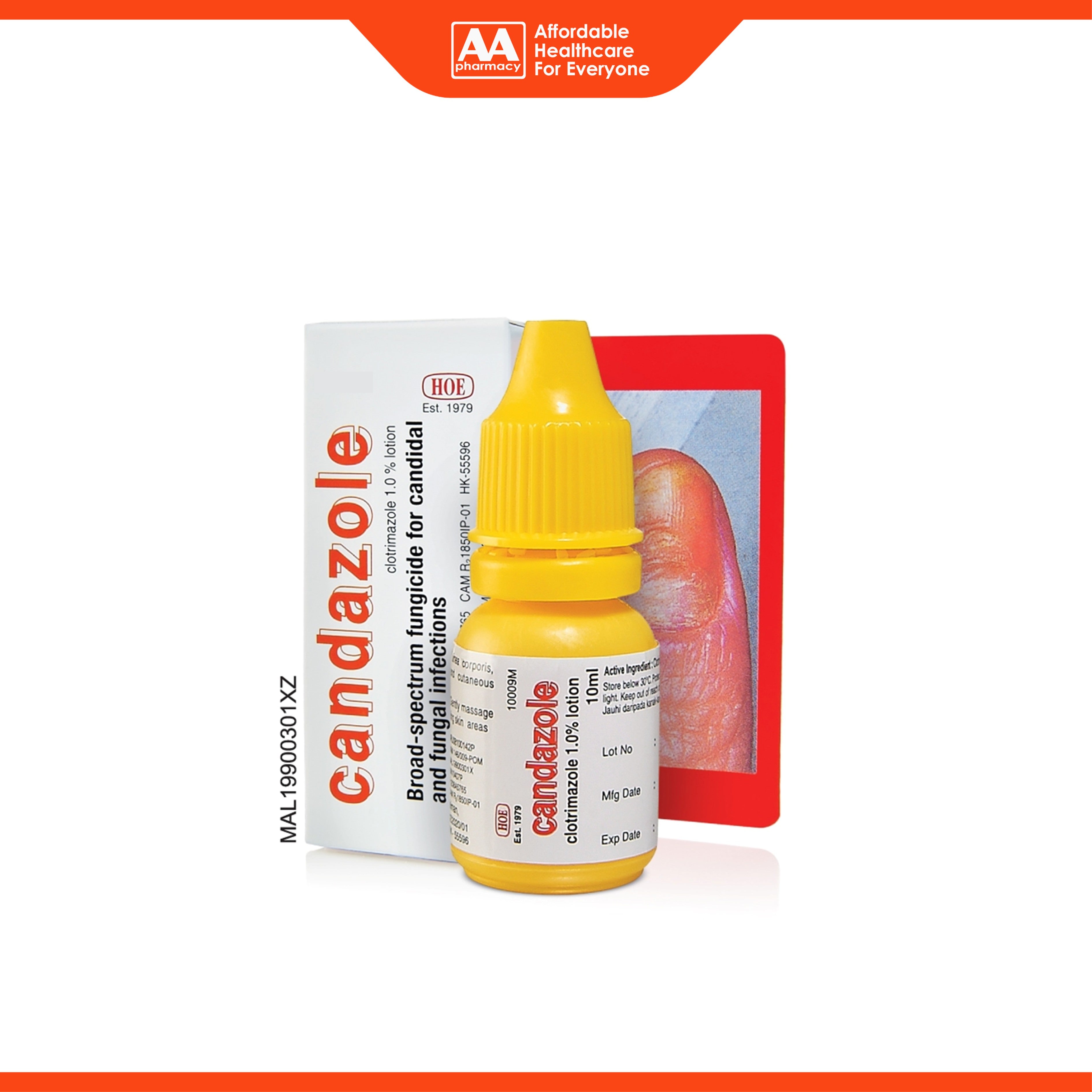Candazole (Clotrimazole 1%) Antifungal Lotion 10mL