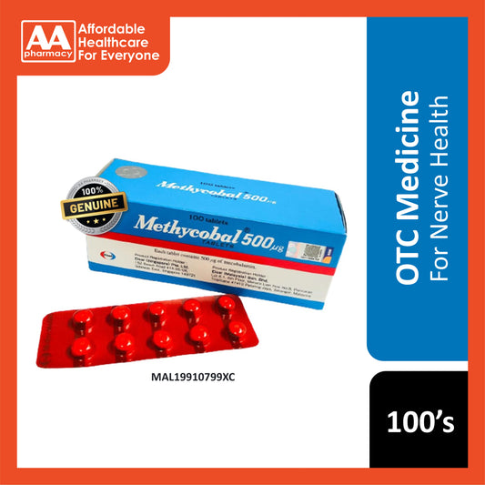 Methycobal 500mcg Mecobalamin (Red Strips) Tablet 100's