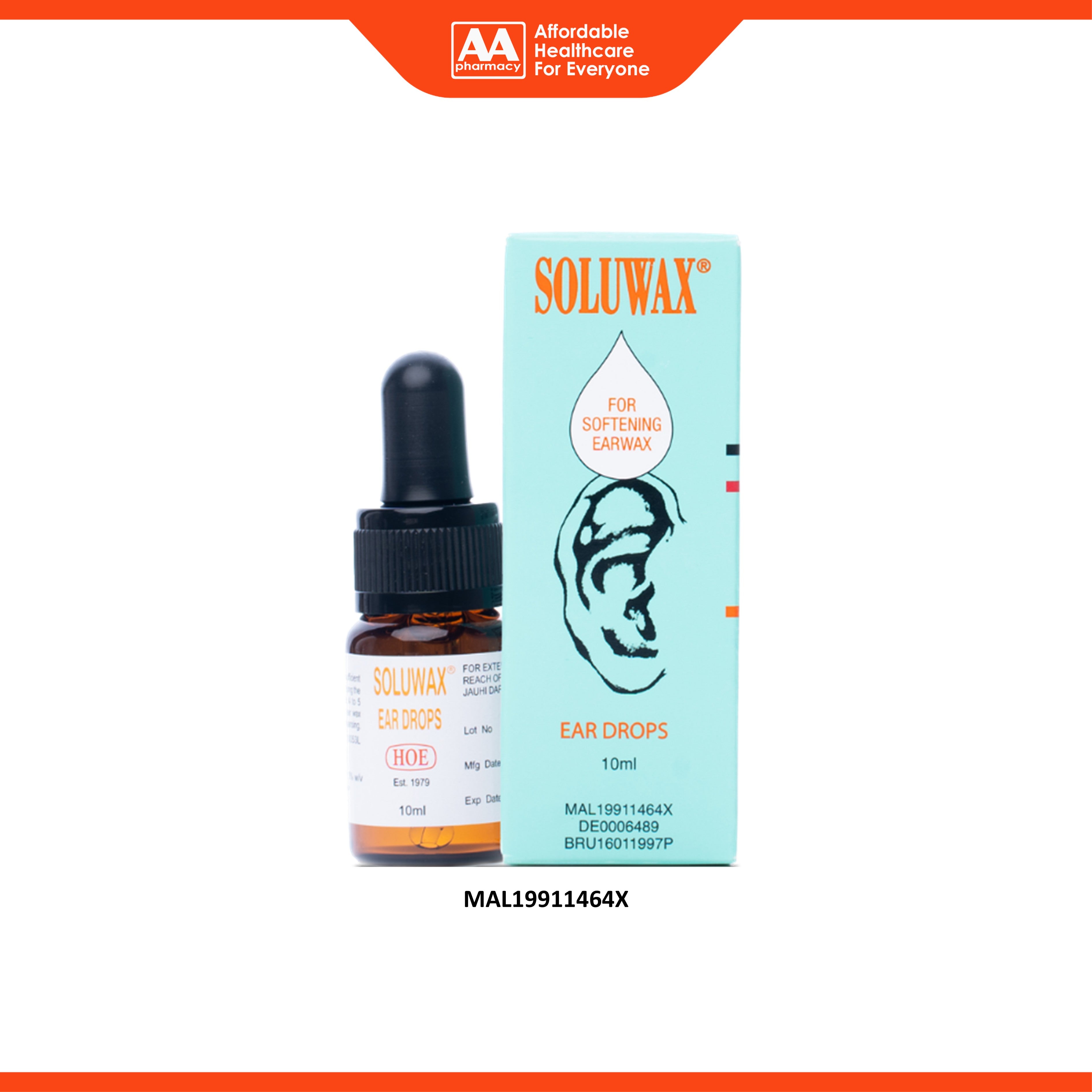 Soluwax Ear Drops (10ml) - Softening Earwax