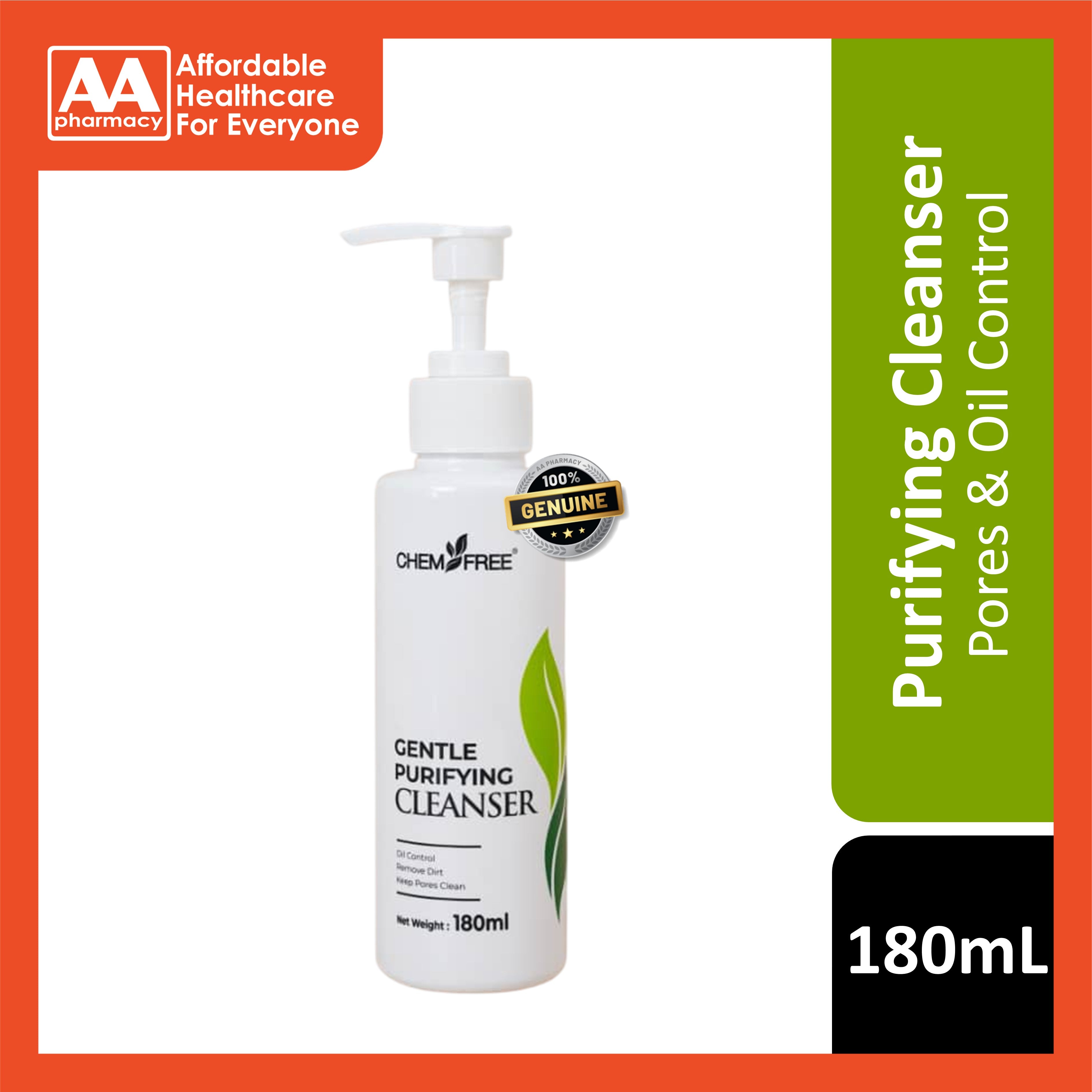 Chemifree Gentle Purifying Cleanser 180mL