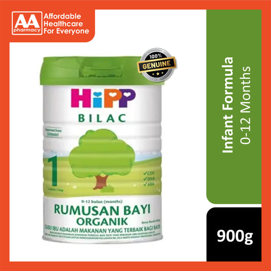 [CLEARANCE] [DENTED TIN] HiPP Bilac Organic Infant Formula Step 1 900g (For Babies 0 - 12 Months)