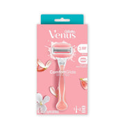 Gillette Venus ComfortGlide White Tea Scent Razor with Gel Bars - 1 Handle + 2 Cartridges