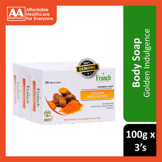 Franch Turmeric Soap (Golden Indulgence) 100gx3's