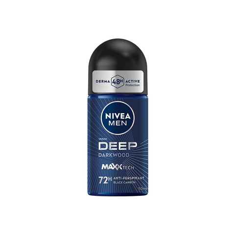 Nivea Men Deep Darkwood MaxxTech 72H Anti-Perspirant Roll On 50mL