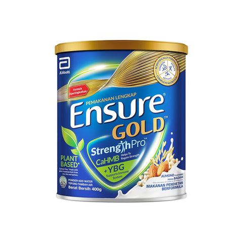 Abbott Ensure Gold StrengthPro Plant-Based Complete Nutrition Drink 400g (Almond Flavour)