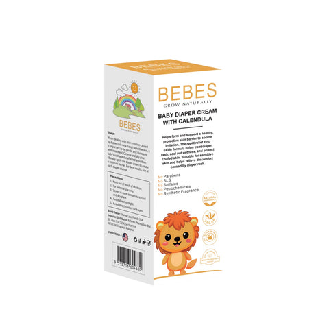 Bebes Baby Diaper Cream with Calendula 75g