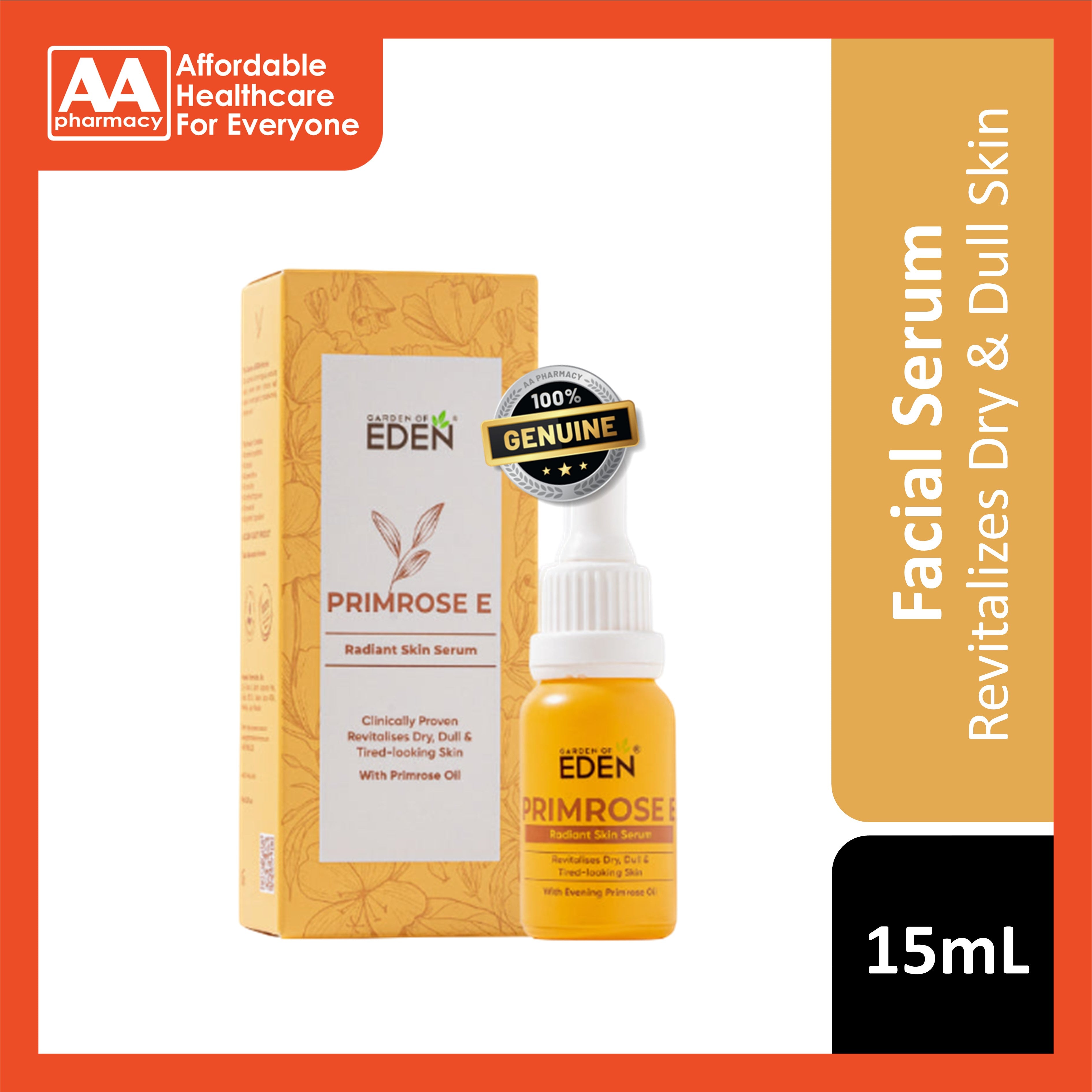 Garden Of Eden Primrose E Radiant Skin Serum 15mL