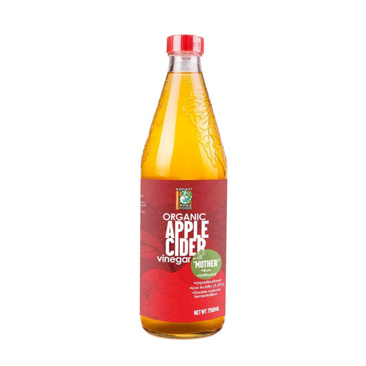 Radiant Organic Apple Cider Vinegar 750mL