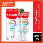 Colgate Total Active Prevention (Fresh Mint) Toothpaste 150gx2's [Twinpack]