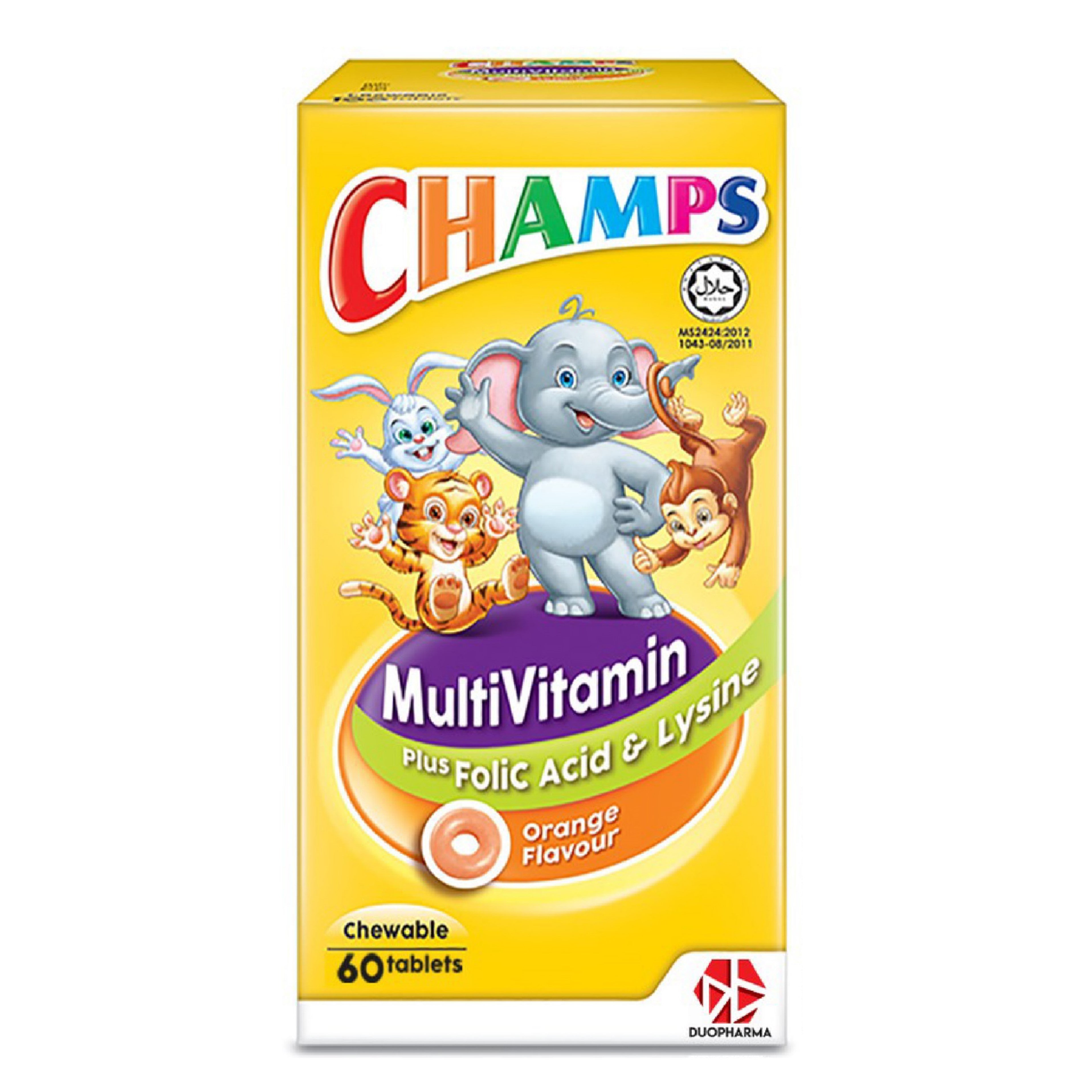 Champs Multivitamins Plus Lysine and Folic Acid Chewable Tablet 60's ...