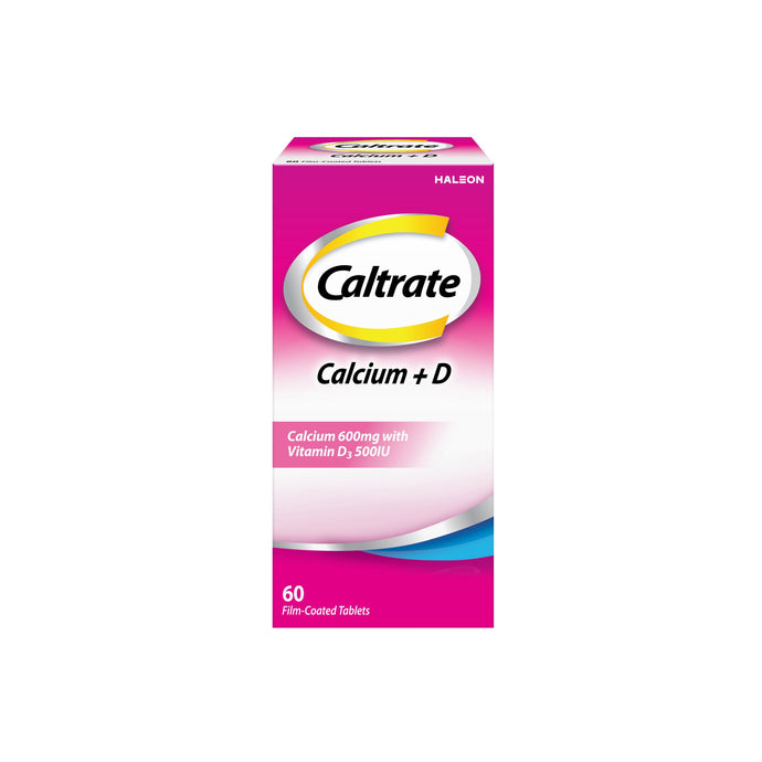 Caltrate Calcium 600mg + D Tablet 60's – AA Pharmacy