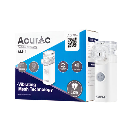 Acurac Portable Nebulizer (Model: AM11) [3 Years Warranty for Motor only]
