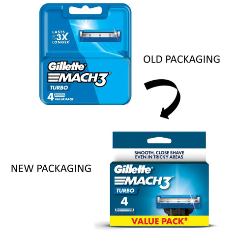 Gillette Mach 3 Turbo Cartridge 4's