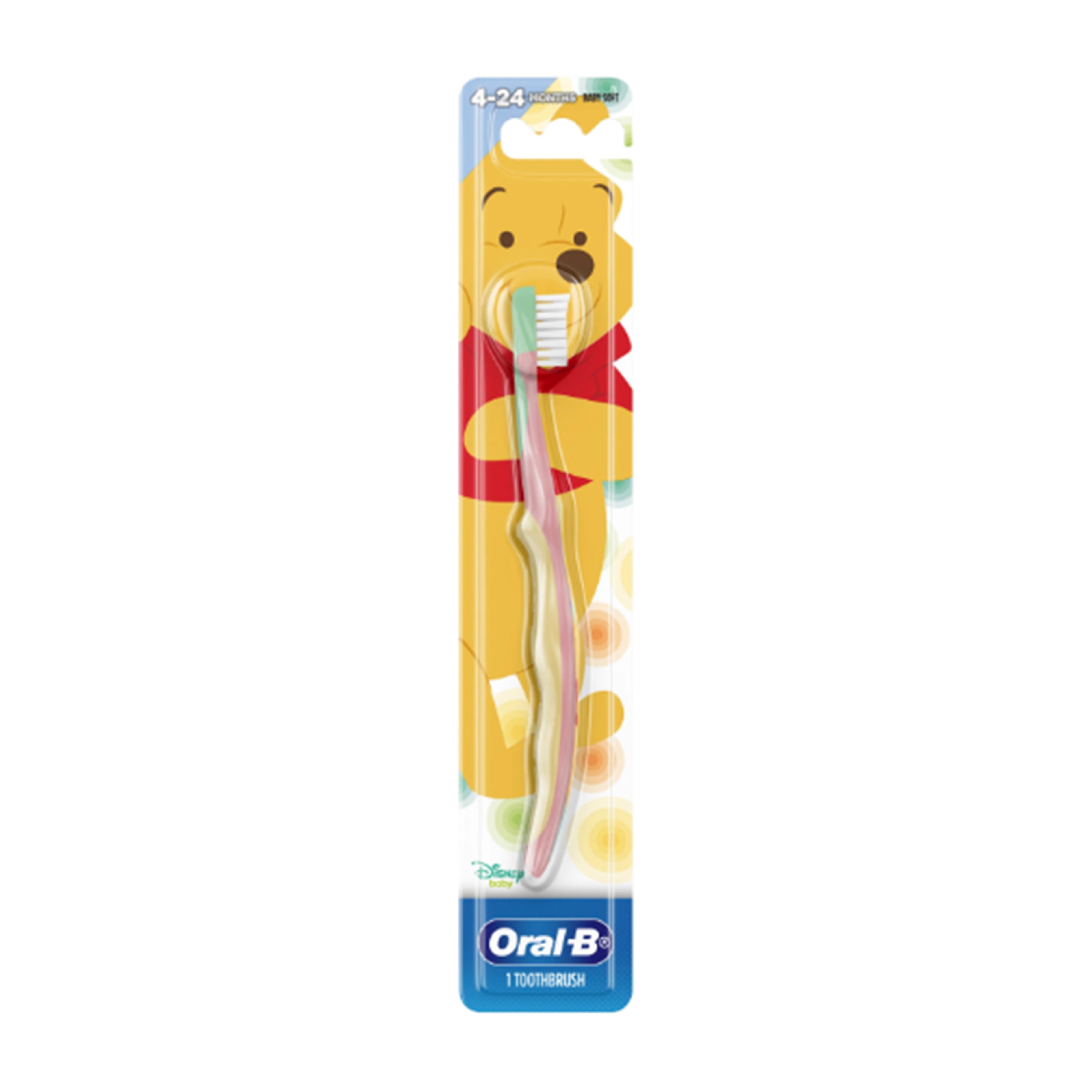 Oral-B Kids Toothbrush (Stage 1, Baby Soft) 1's (For Babies 4-24 Months)