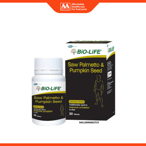 Bio-Life Saw Palmetto & Pumpkin Seed Tablet 30's