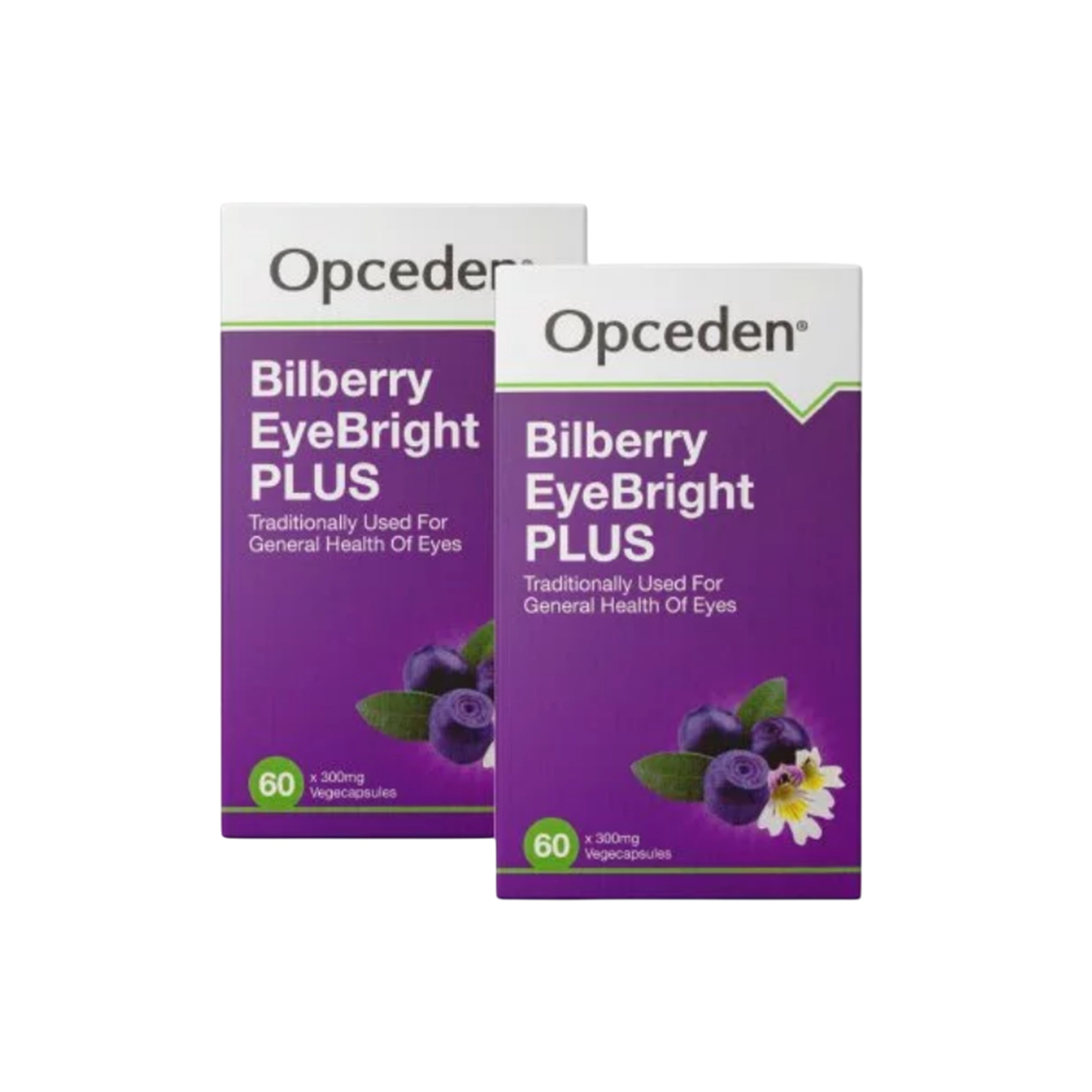 Opceden Bilberry EyeBright Plus Vegecapsule 2x60's [Twinpack]