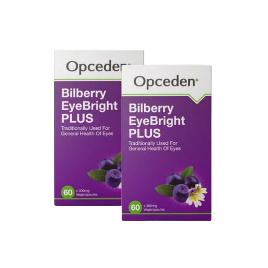 Opceden Bilberry EyeBright Plus Vegecapsule 2x60's [Twinpack]