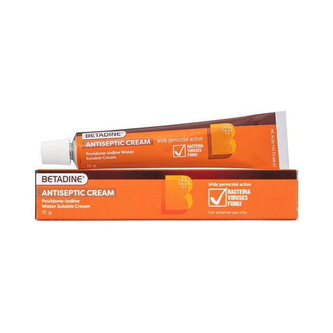 Betadine Antiseptic Cream 15g (Povidone-Iodine 5%)