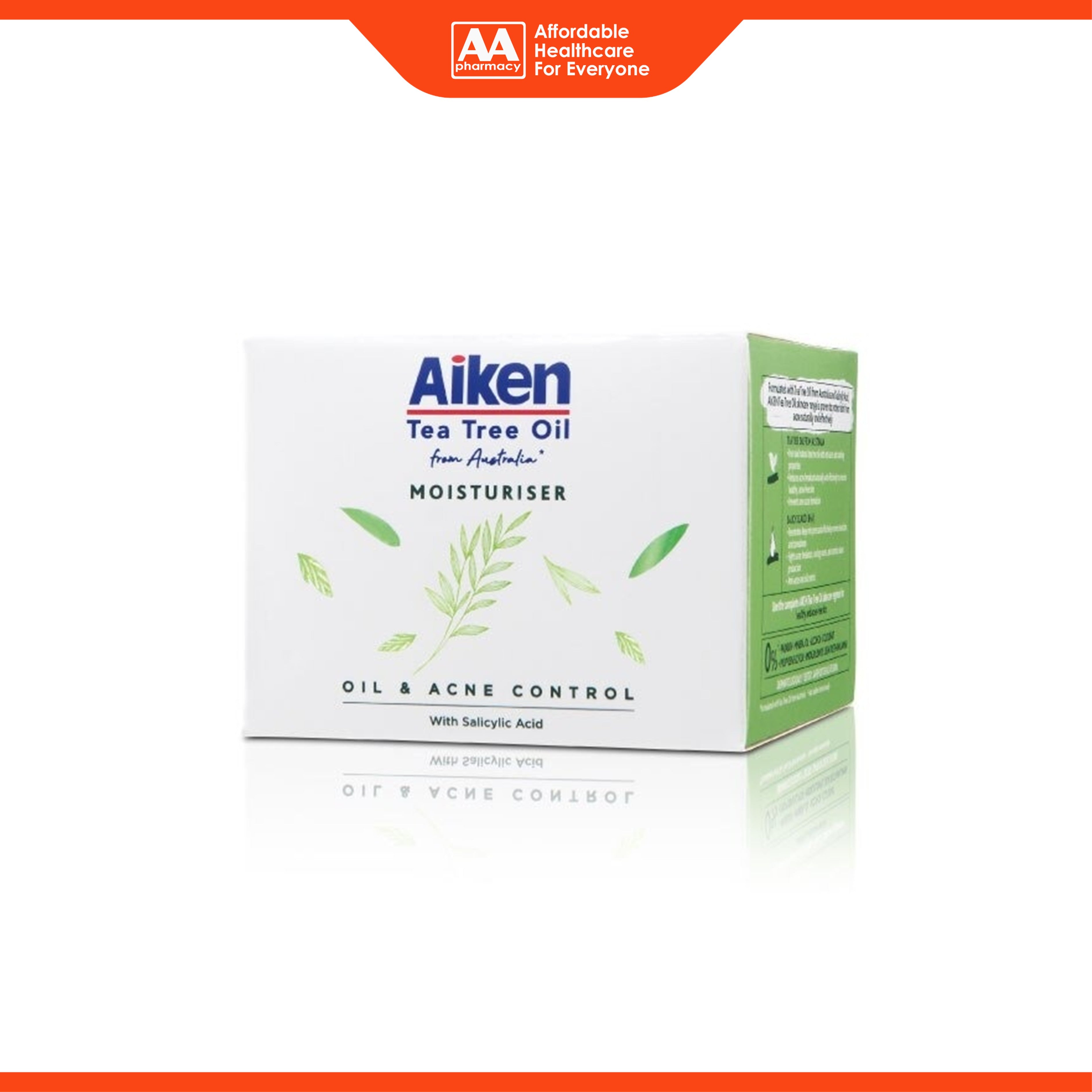 Aiken Tea Tree Moisturiser with Salicylic Acid 75mL (Oil and Acne Control)