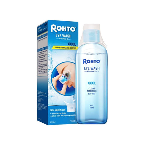 Rohto Cool Eye Wash 150mL (Cleans, Refreshes, Soothes)