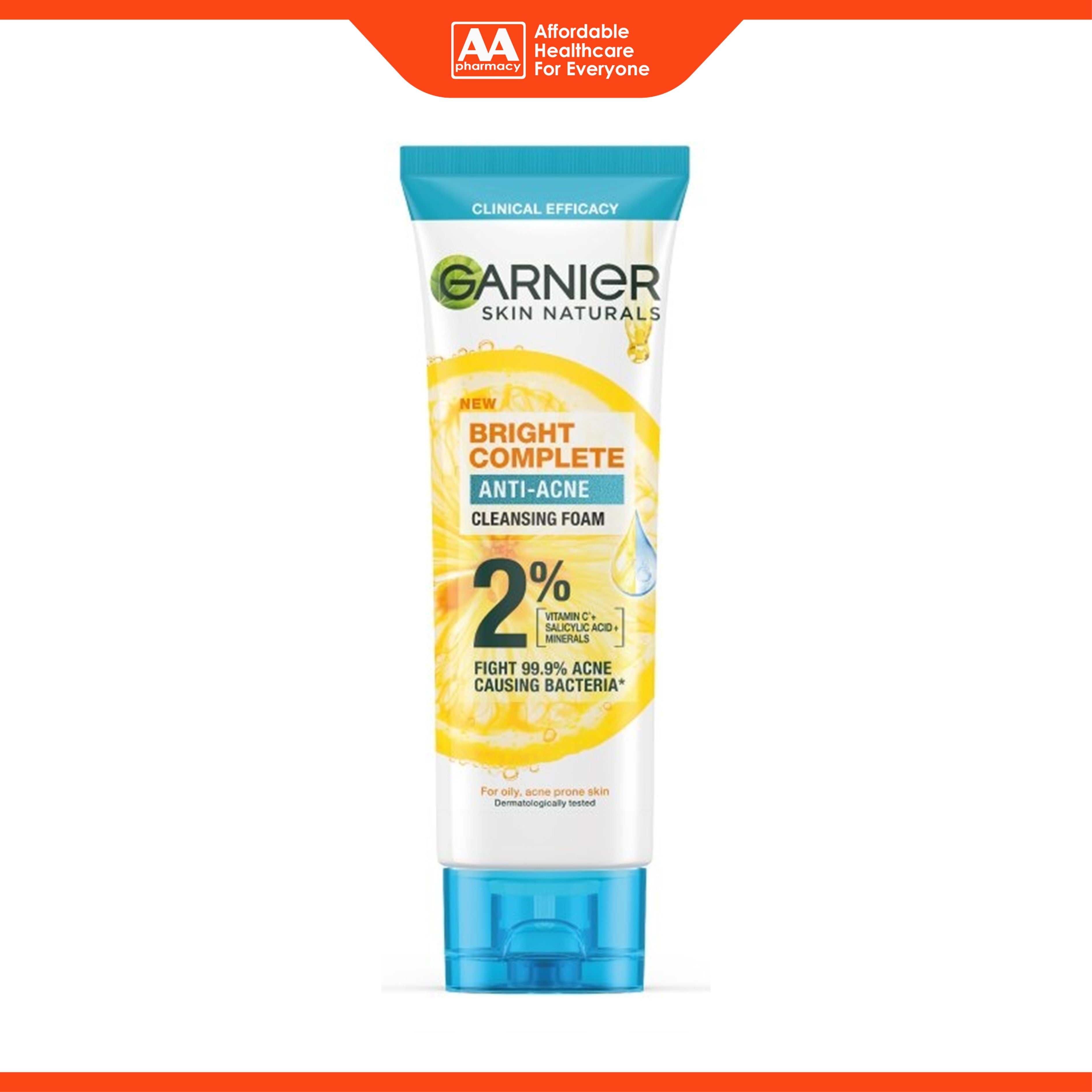 Garnier Bright Complete Anti-Acne Cleansing Foam (100ml)