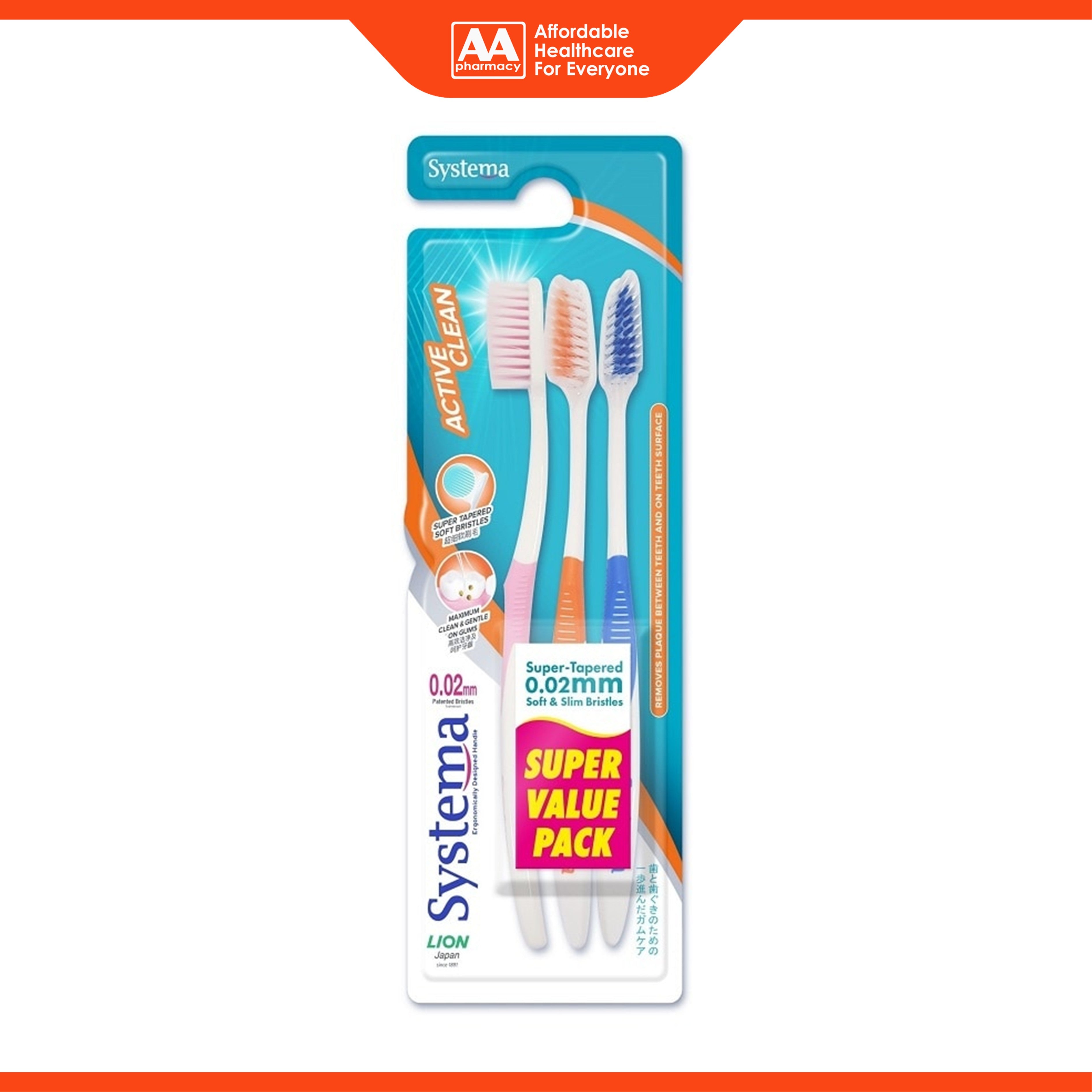 Systema Toothbrush (Active Clean, Soft) 3's