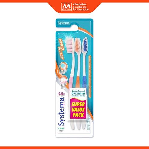 Systema Toothbrush (Active Clean, Soft) 3's
