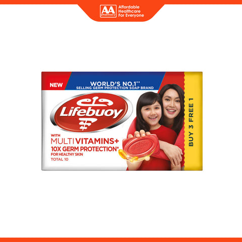 Lifebuoy Bar Soap with Multivitamins (Total 10) 100gx4's [Value Pack]