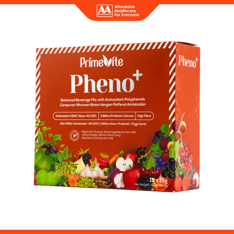PrimeVite Pheno+ Botanical Beverage Mix with Antioxidant Polyphenols Sachet 15gx15's