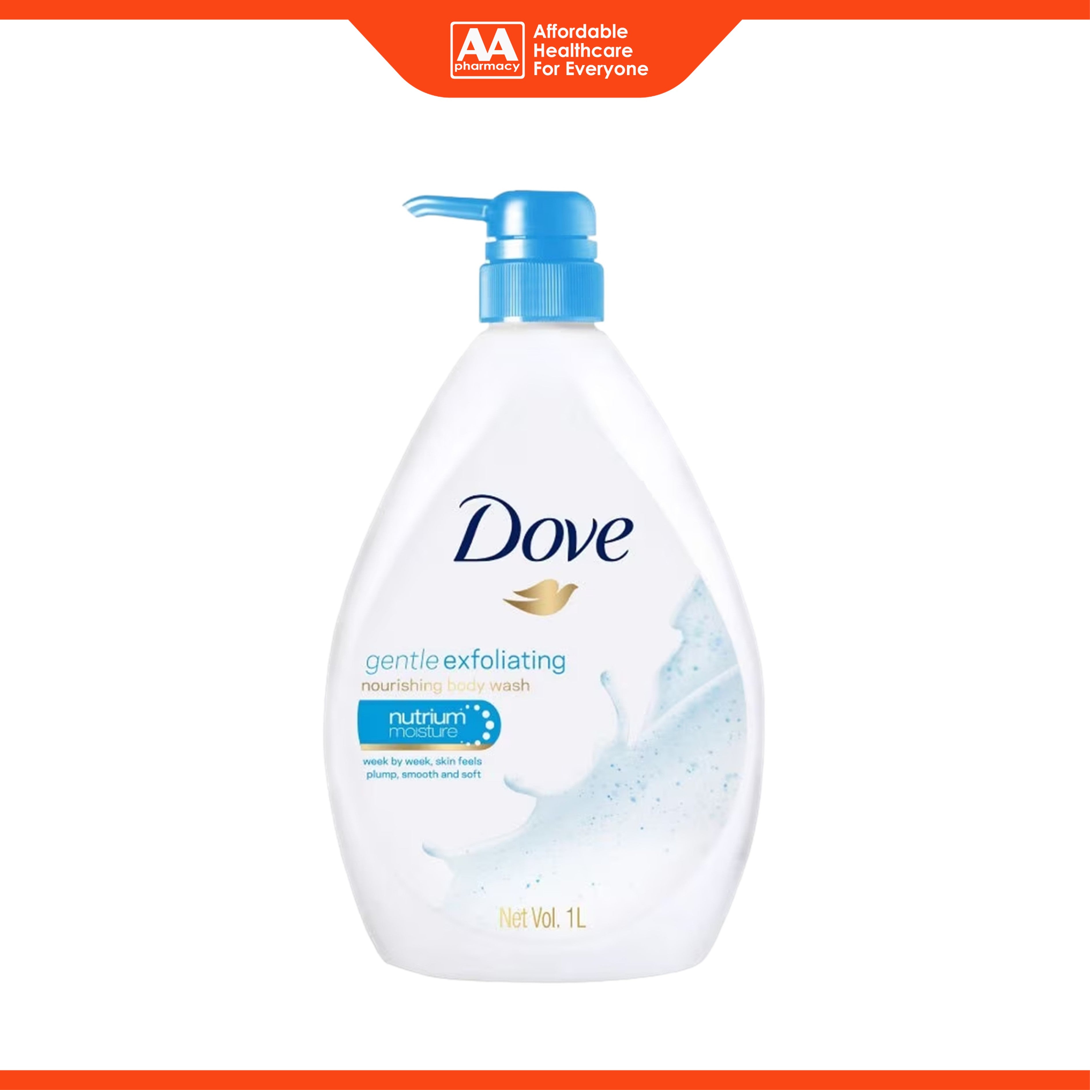 Dove Gentle Exfoliating Nutrium Moisture Body Wash 1L