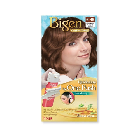 Bigen Cream Color 6-45 Mahogany Copper Brown