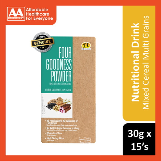 Hei Hwang Four Goodness Powder Mixed Cereal Multi Grains Drink Sachet 30gx15's