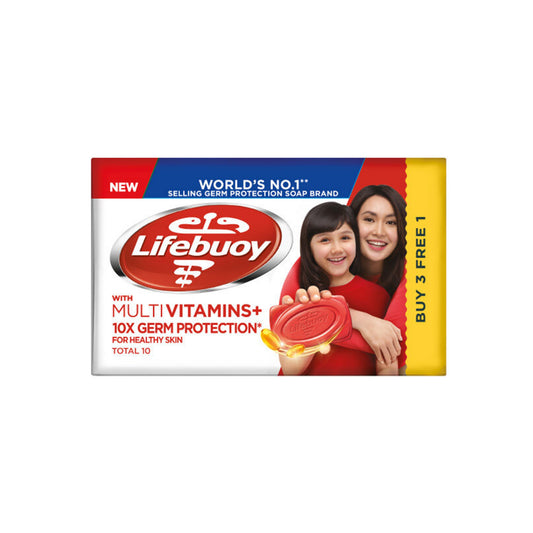 Lifebuoy Bar Soap with Multivitamins (Total 10) 100gx4's [Value Pack]