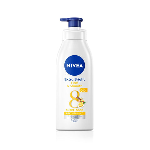 Nivea Body Lotion (Extra Bright, Firm and Smooth with Q10) 380mL