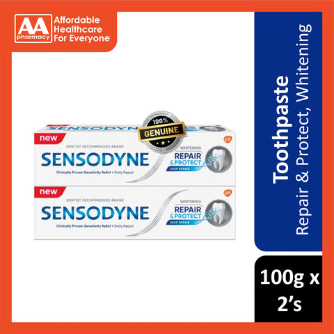 Sensodyne Toothpaste (Repair and Protect, Whitening) 100gx2's [Twinpack]