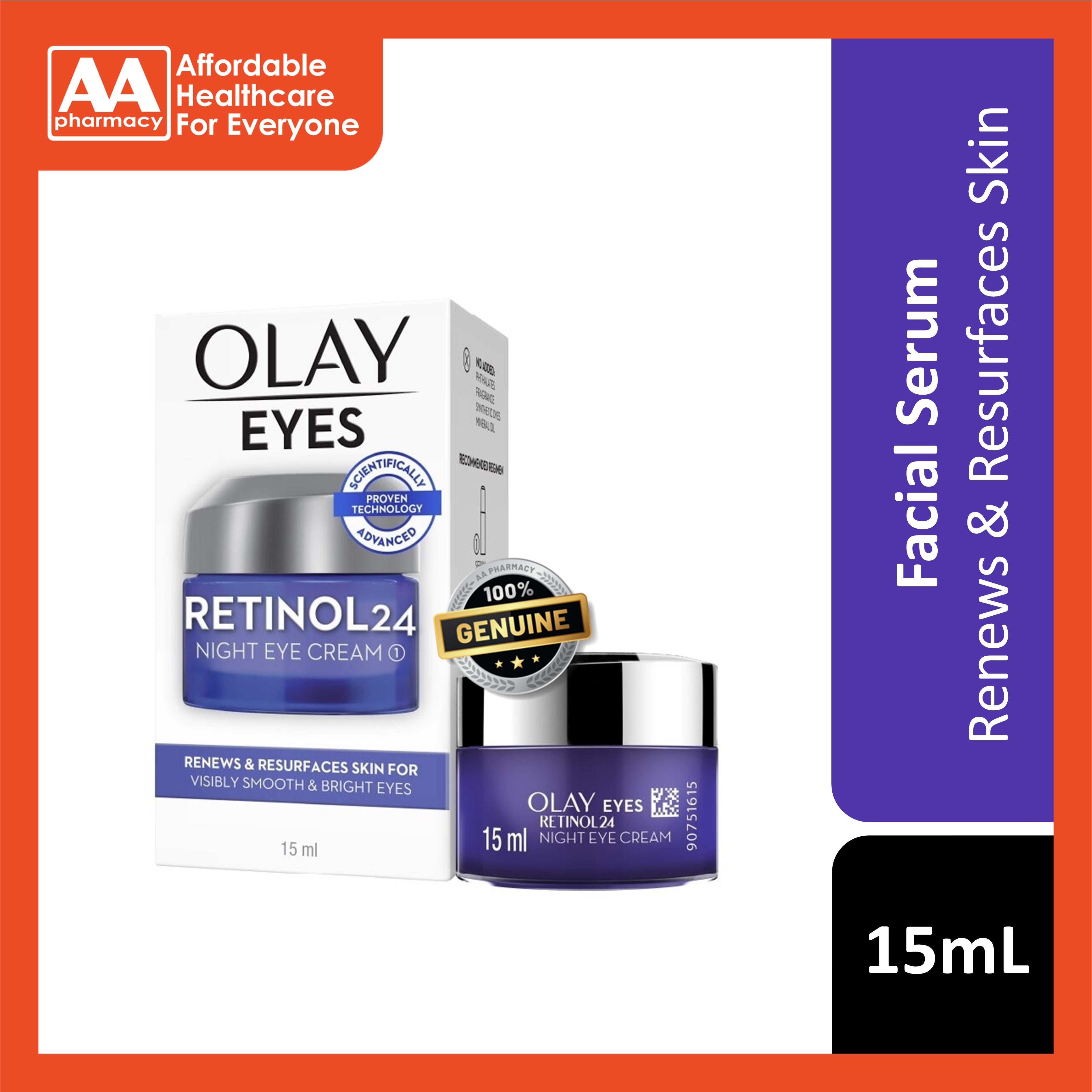 Olay Regenerist Retinol 24 Night Eye Cream 15mL