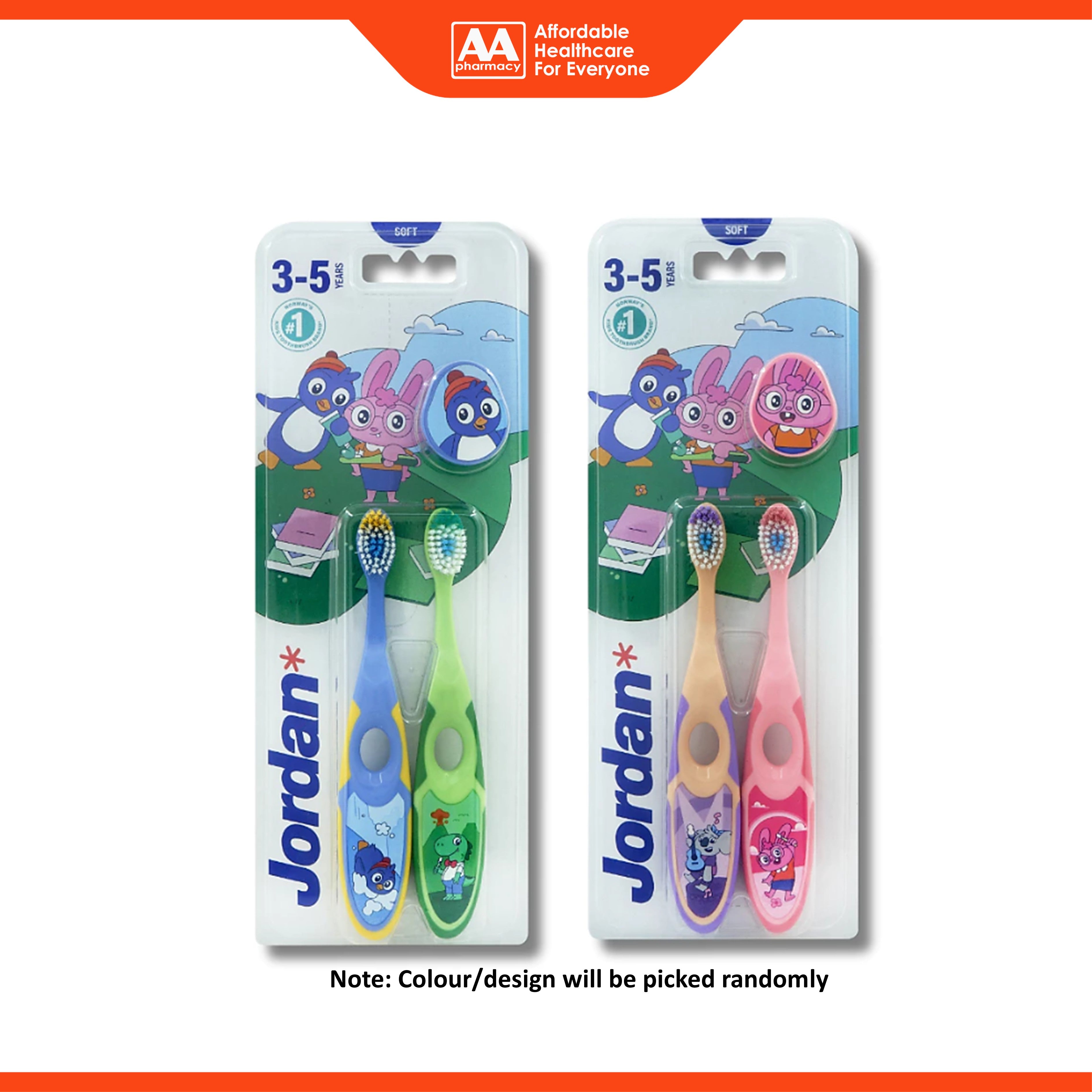 Jordan Toothbrush Step 2 3-5 Years Soft (2's)
